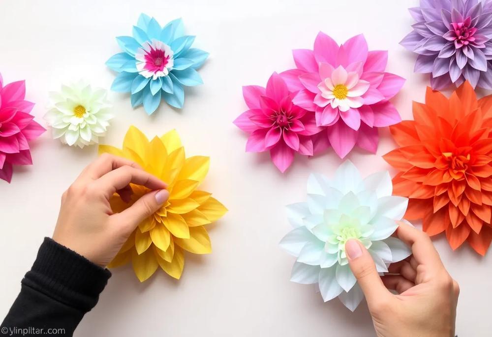 tissue flowers